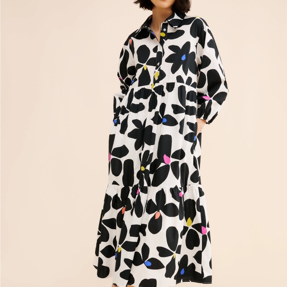 Bettina Tiered Maxi Dress Maeve Anthropologie Size XS